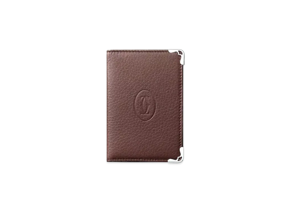 Cartier Must de Cartier Small Leather Goods, Card Holder "Chocolate"