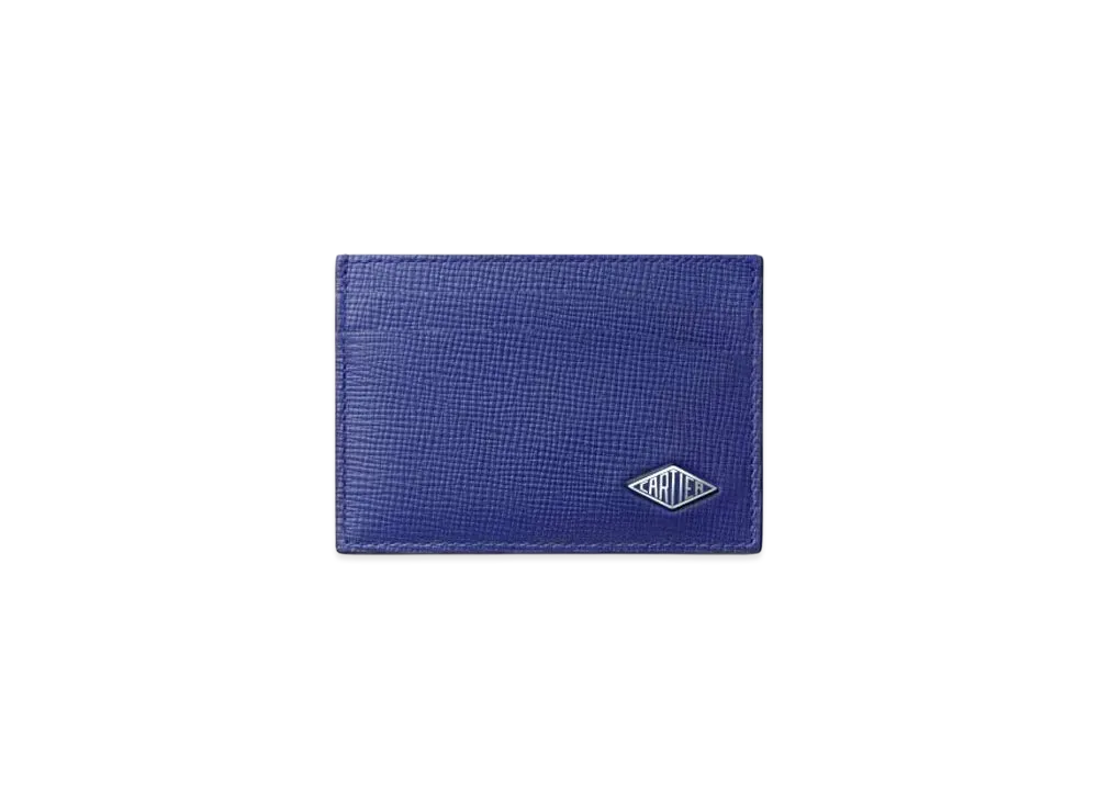 Cartier Losange Small Leather Goods, Card Holder "Ink Blue"