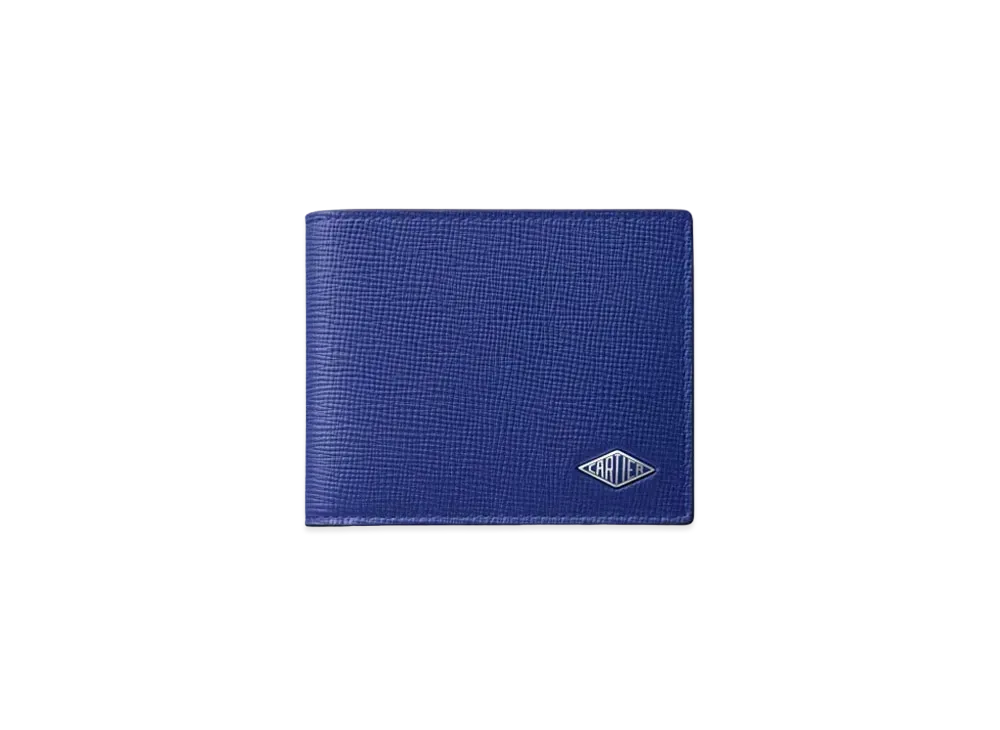 Cartier Losange Small Leather Goods, Compact Wallet "Ink Blue"