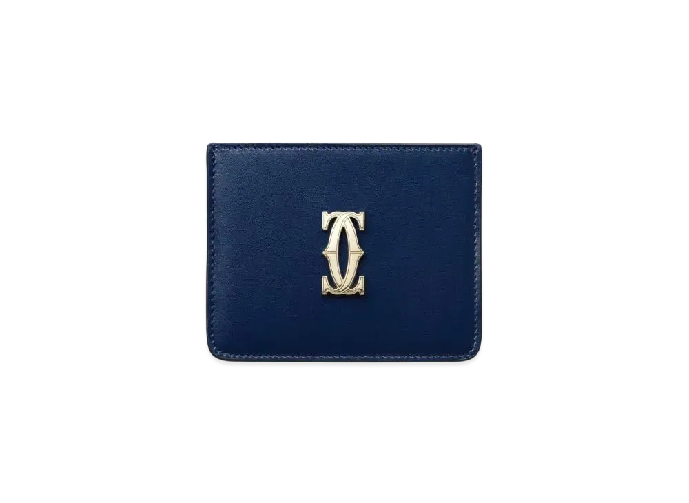 Cartier Simple Card Holder, C de Cartier "Midnight Blue"