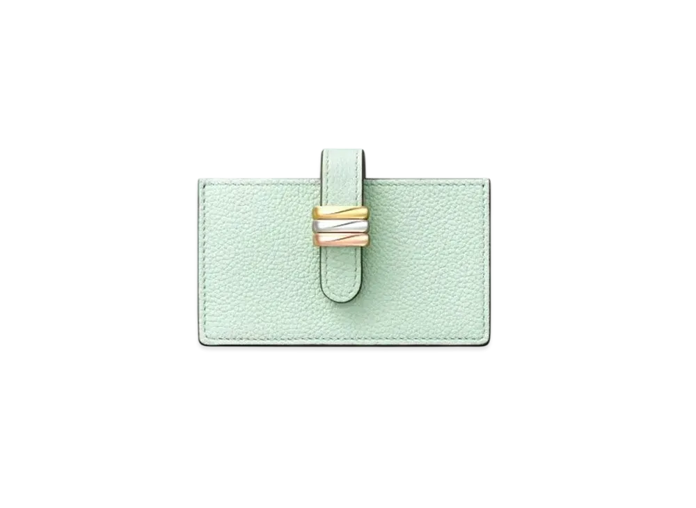 Cartier Accordion Card Holder, Trinity "Jade/Pink Gold"