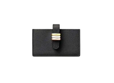 Cartier Accordion Card Holder, Trinity "Black/Gold/Pink Gold"