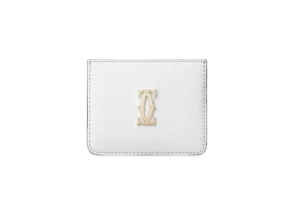 Cartier Simple Card Holder, C de Cartier "Optic White"