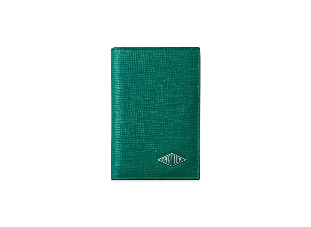 Cartier Four-Credit Card Holder, Cartier Losange "Grass Green/Green"