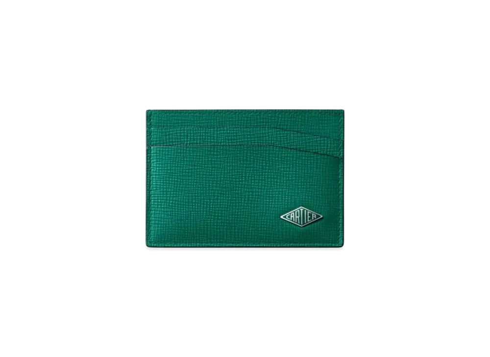Cartier Double Card Holder, Cartier Losange "Grass Green"