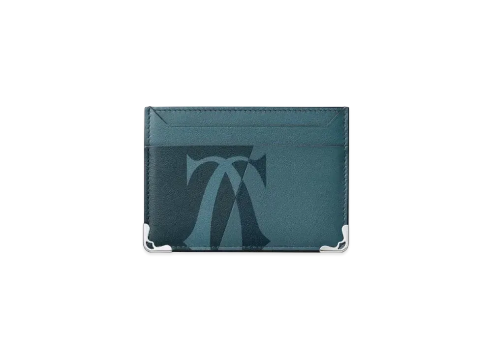 Cartier Double Card Holder, Must de Cartier "Steel Gray"