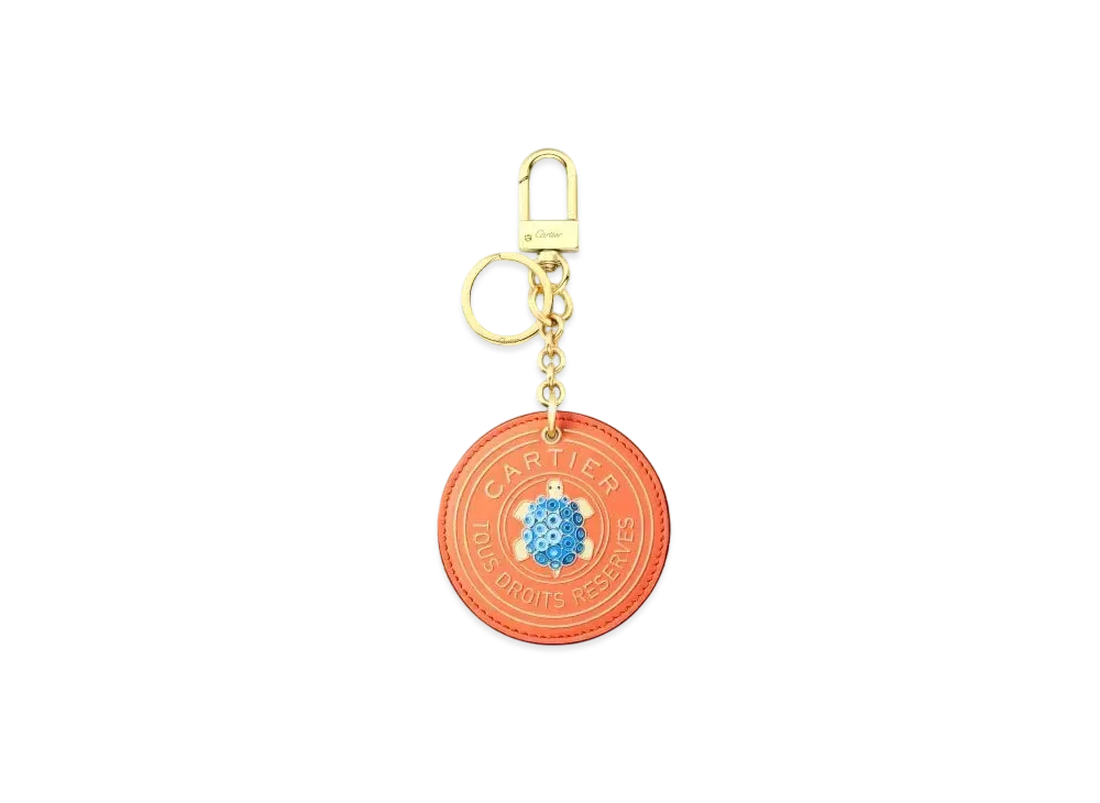 Cartier Round Keyring, Cartier Characters "Apricot"