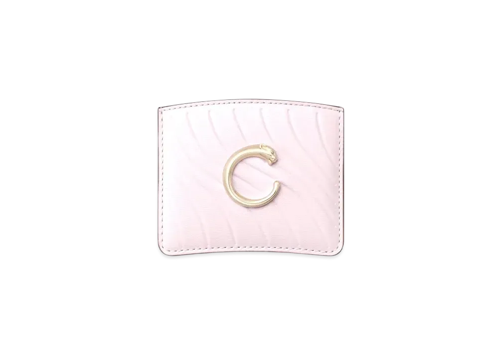 Cartier Simple Card Holder Panthere C de Cartier "Petal Pink"