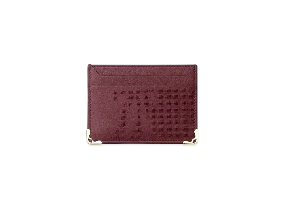 Cartier Double Card Holder, Must de Cartier "Bordeaux"