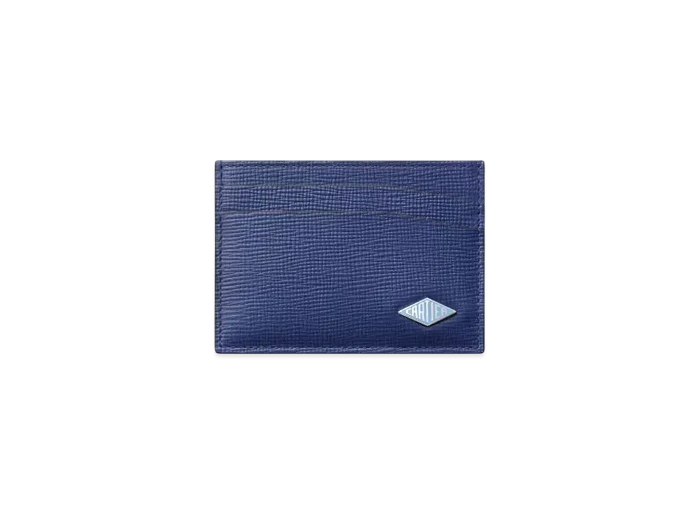 Cartier Double Card Holder Cartier Losange "Deep Blue"