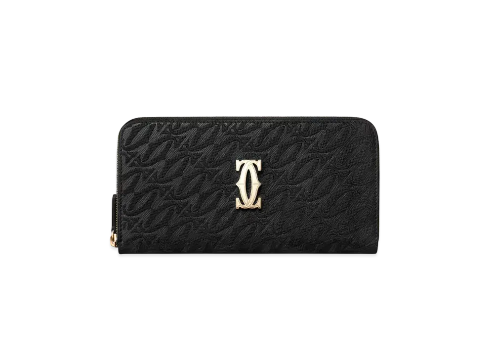 Cartier International Zipped Wallet C de Cartier "Black"