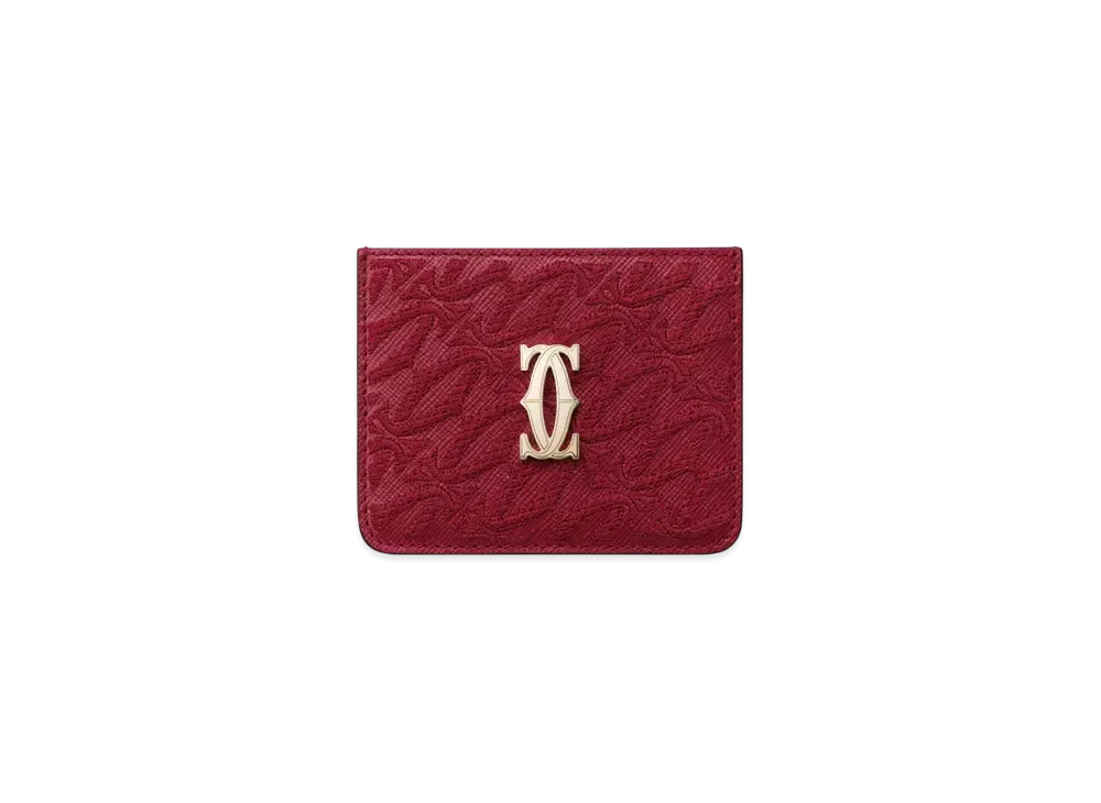 Cartier Simple Card Holder C de Cartier "Cherry Red"