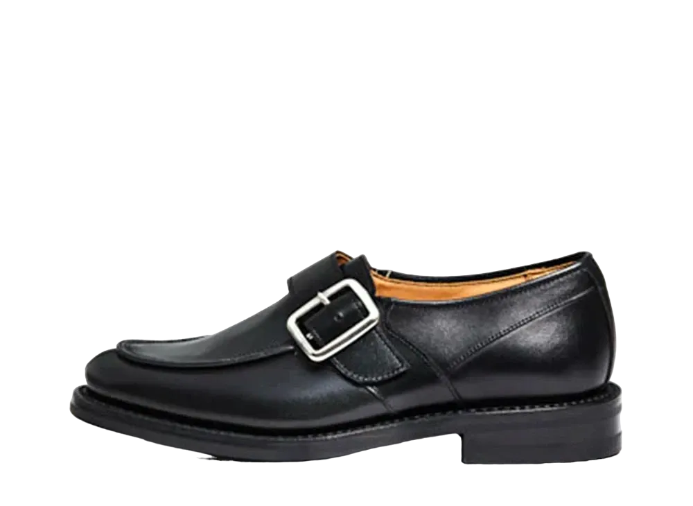 Tricker’s Women's Monk Strap 6230 Calf "Black" L4869 Dainite Sole