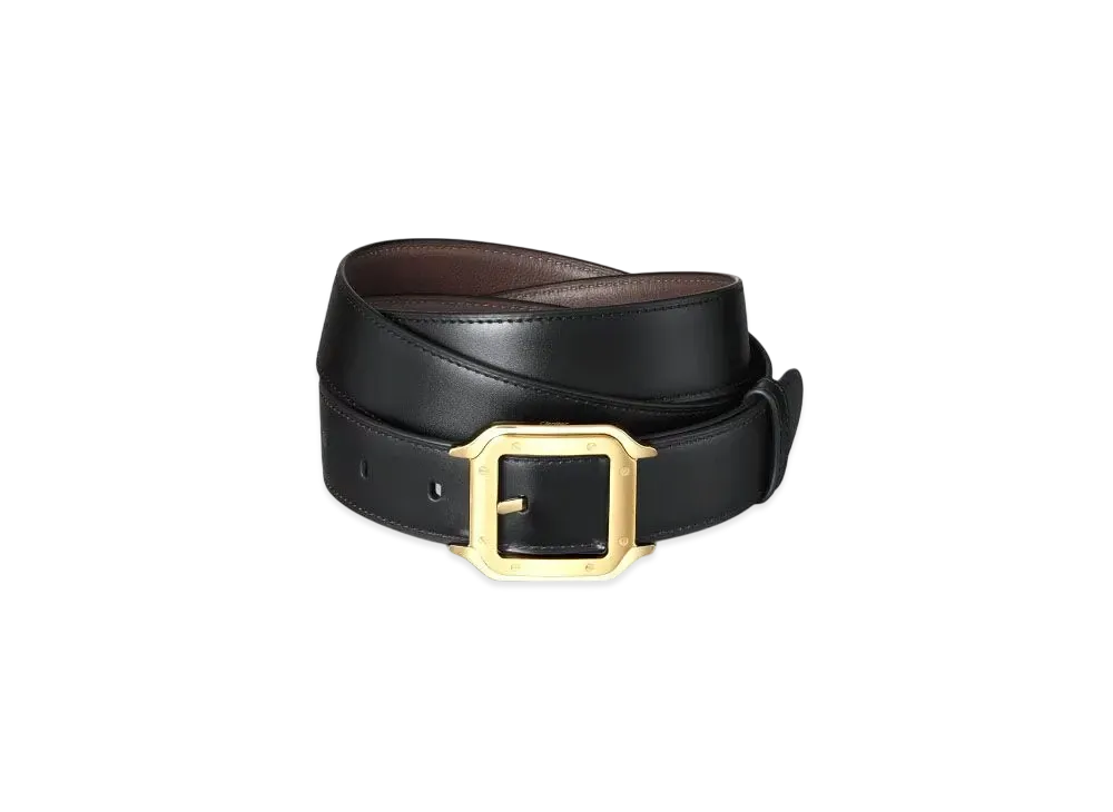 Cartier Belt, Santos de Cartier "Black/Gold"