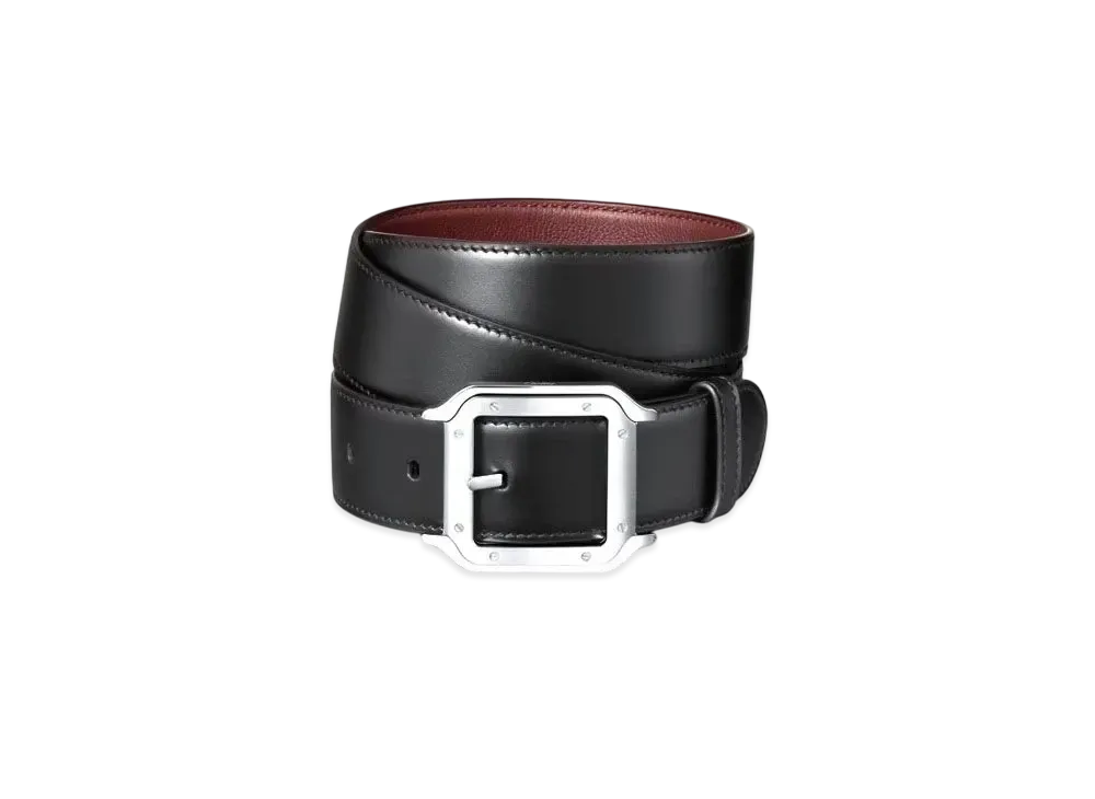 Cartier Belt, Santos de Cartier "Black/Ebony/Palladium"