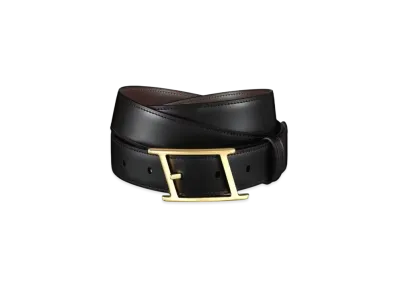 Cartier Tank Asymetrique de Cartier Belt "Black/Gold"