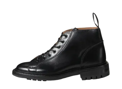 Tricker’s Women's Monkey Boots 5402R Box Calf "Black" L6077 Commando Sole