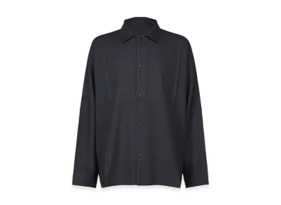 IM MEN Wool Like Compact Shirt "Navy"