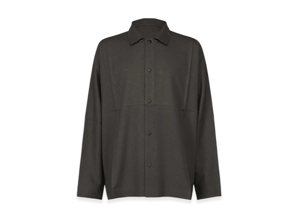 IM MEN Wool Like Compact Shirt "ChacoalGray"