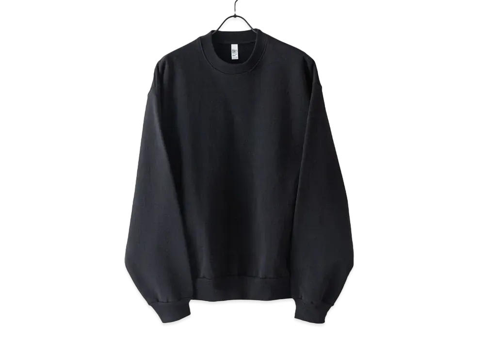 Los Angeles Apparel 14Oz Heavy Fleece Crew Neck Pullover Sweatshirt "Black"
