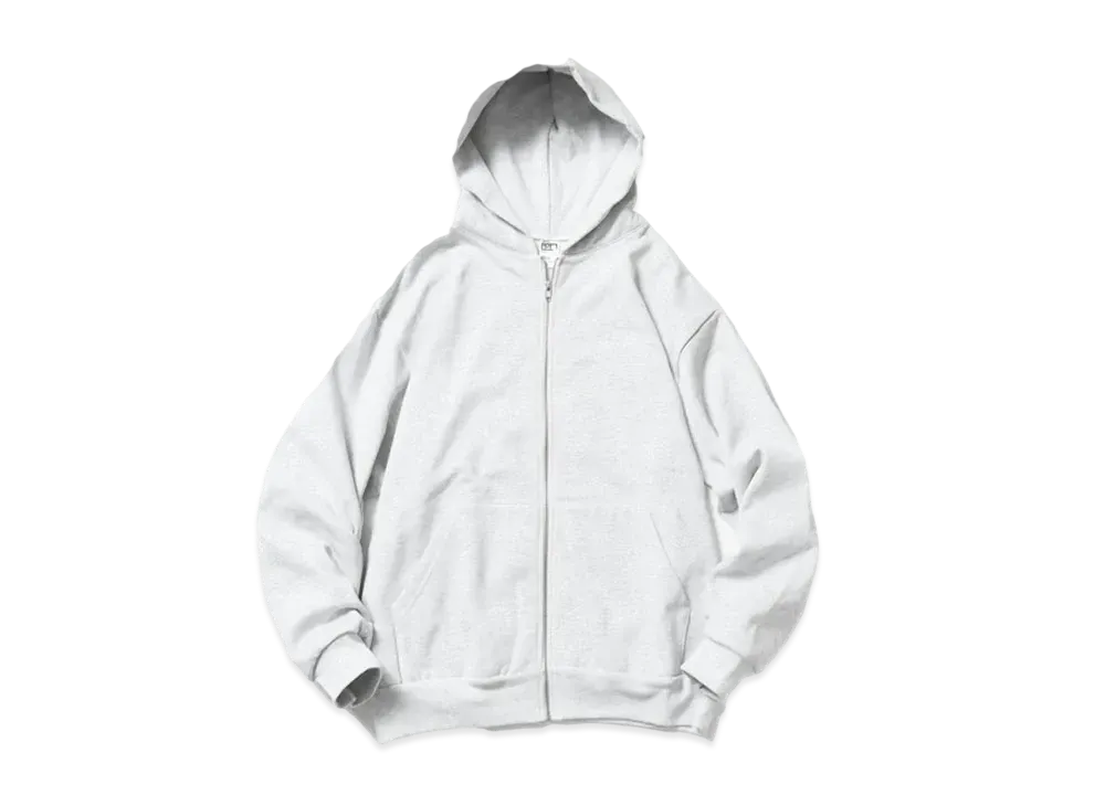 Los Angeles Apparel 14Oz Heavy Fleece Zip Up Hooded Sweatshirt Zip Hoodie "Ash Gray"