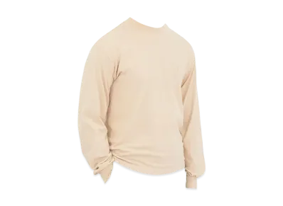 Los Angeles Apparel 6.5oz Long Sleeve Garment Dye Crew Neck T-Shirt "Beige"