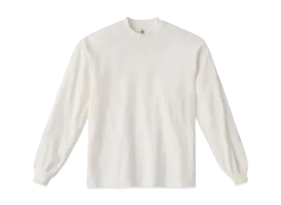 Los Angeles Apparel 6.5oz Long Sleeve Garment Dye Crew Neck T-Shirt "Off White"