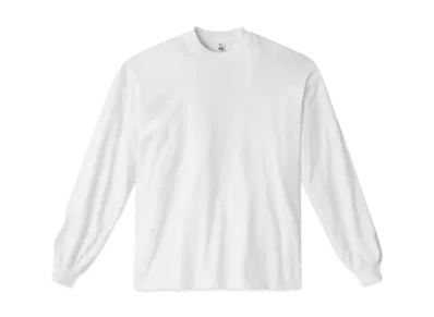 Los Angeles Apparel 6.5oz Long Sleeve Garment Dye Crew Neck T-Shirt "White"