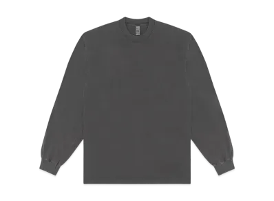 Los Angeles Apparel 6.5oz Long Sleeve Garment Dye Crew Neck T-Shirt "Vintage Black"