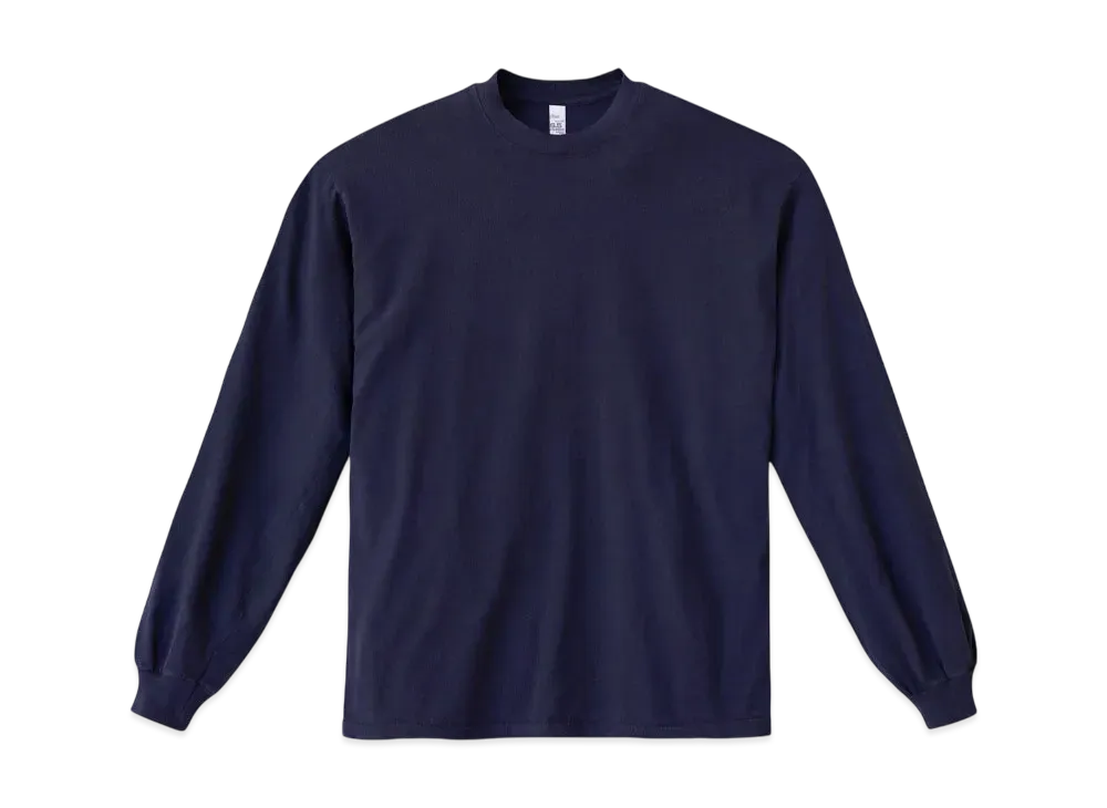Los Angeles Apparel 6.5oz Long Sleeve Garment Dye Crew Neck T-Shirt "Navy"