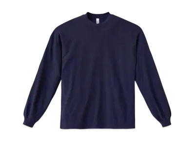 Los Angeles Apparel 6.5oz Long Sleeve Garment Dye Crew Neck T-Shirt "Navy"