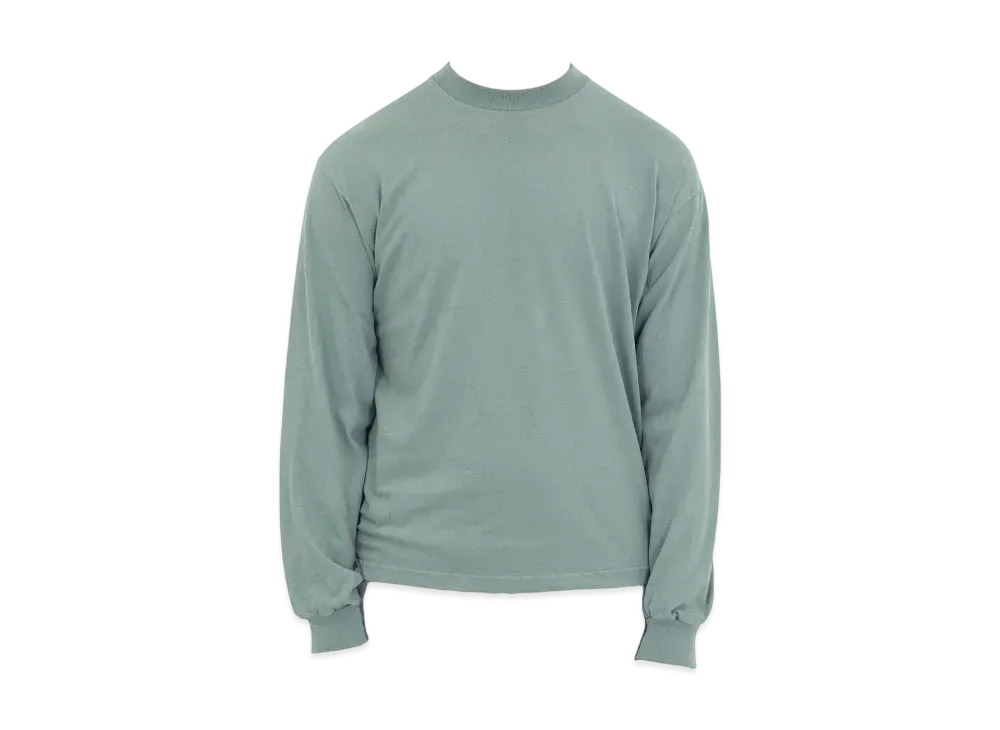Los Angeles Apparel 6.5oz Long Sleeve Garment Dye Crew Neck T-Shirt "Atlantic Green"