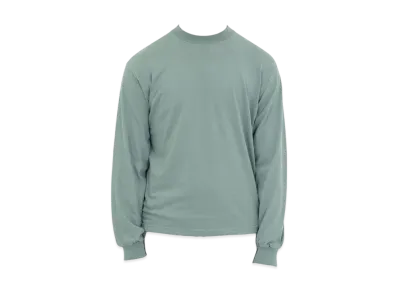 Los Angeles Apparel 6.5oz Long Sleeve Garment Dye Crew Neck T-Shirt "Atlantic Green"