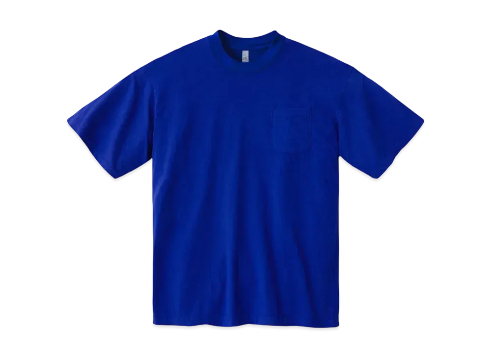 Los Angeles Apparel Short Sleeve Garment Dye Pocket T-Shirt "Cobalt Blue"