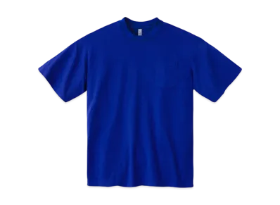 Los Angeles Apparel Short Sleeve Garment Dye Pocket T-Shirt "Cobalt Blue"