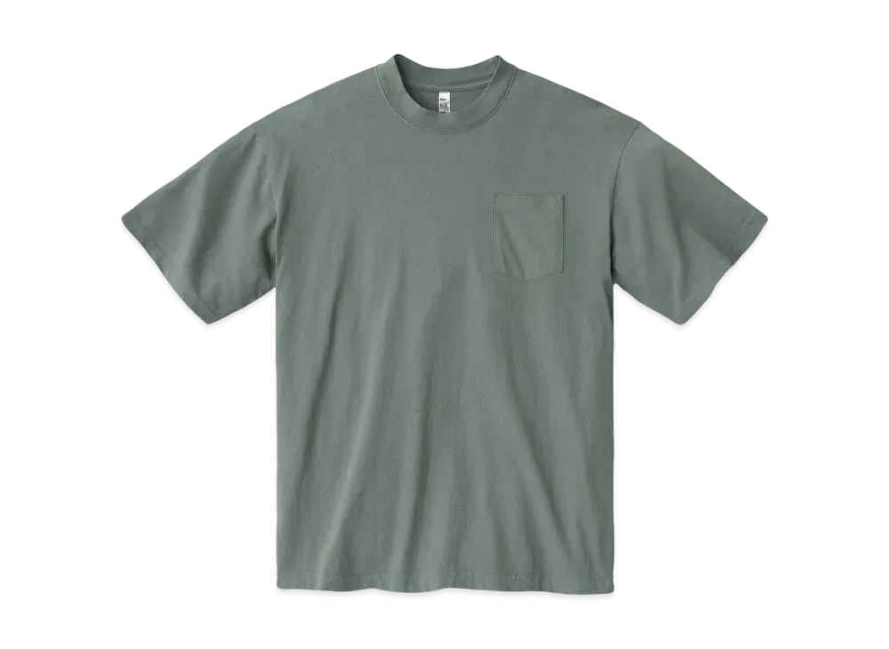 Los Angeles Apparel Short Sleeve Garment Dye Pocket T-Shirt "Atlantic Green"