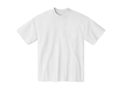 Los Angeles Apparel Short Sleeve Garment Dye Pocket T-Shirt "White"