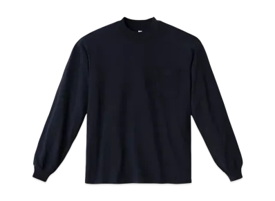 Los Angeles Apparel Long Sleeve Garment Dye Pocket T-Shirt "Navy"