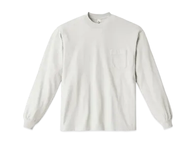 Los Angeles Apparel Long Sleeve Garment Dye Pocket T-Shirt "Cement"