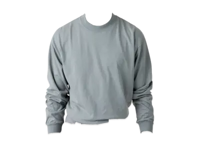 Los Angeles Apparel Long Sleeve Garment Dye Mockneck T-Shirt "Eucalyptus"