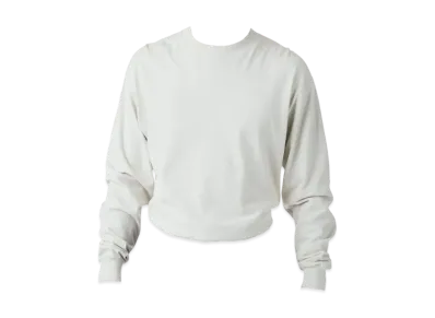 Los Angeles Apparel Long Sleeve Garment Dye Mockneck T-Shirt "Cement"