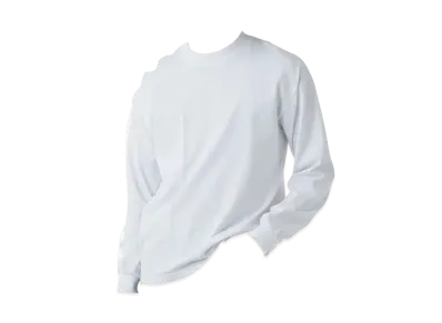 Los Angeles Apparel Long Sleeve Garment Dye Mockneck T-Shirt "White"