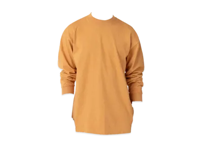 Los Angeles Apparel Long Sleeve Garment Dye Mockneck T-Shirt "Maple"