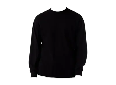 Los Angeles Apparel Long Sleeve Garment Dye Mockneck T-Shirt "Black"