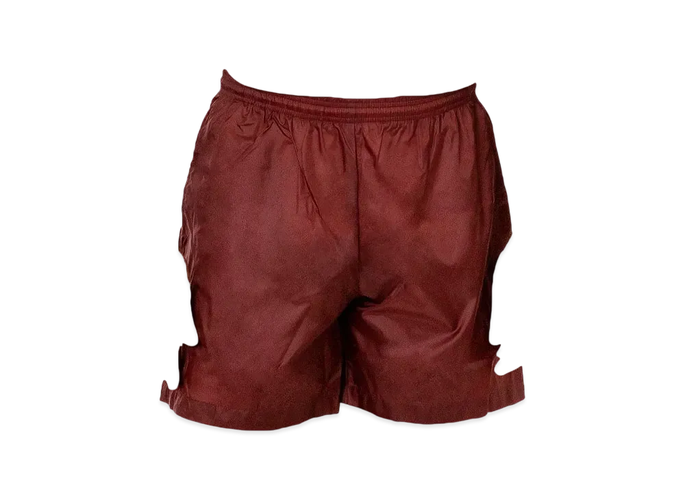 Los Angeles Apparel Men's Nylon Taffeta Wide Shorts "Mahogany"