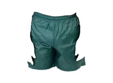 Los Angeles Apparel Men's Nylon Taffeta Wide Shorts "Blue Algae"