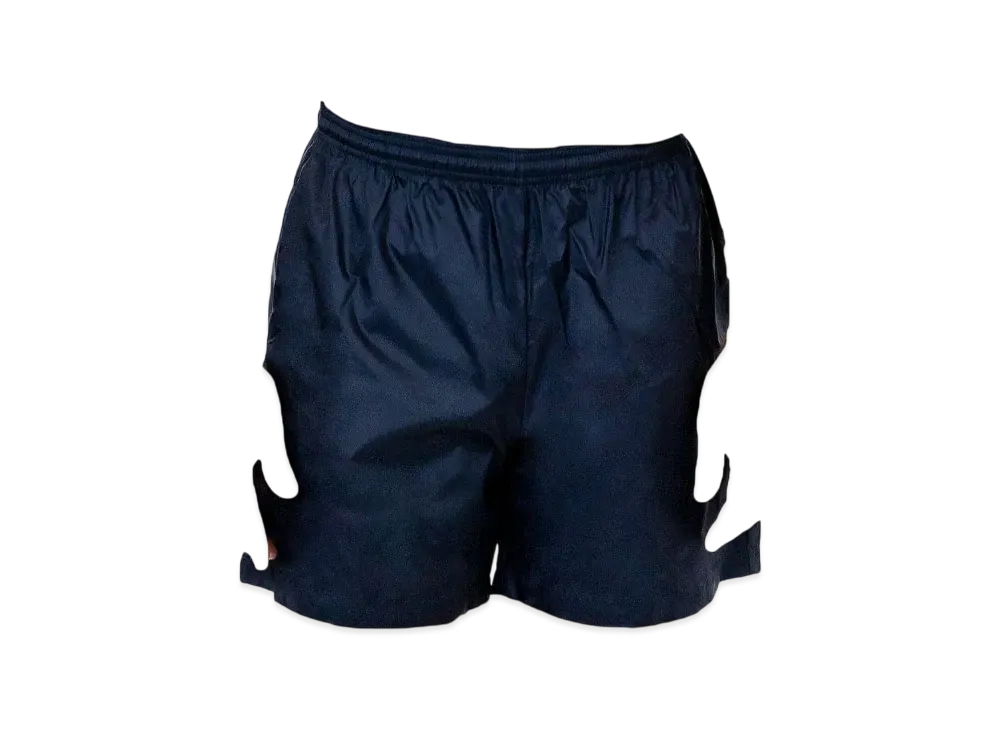 Los Angeles Apparel Men's Nylon Taffeta Wide Shorts "Midnight Navy"