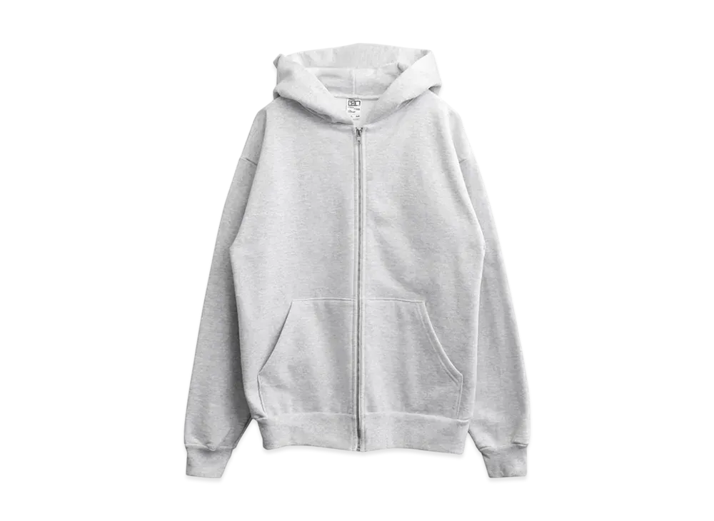 Los Angeles Apparel 14OZ Heavy Fleece Zip-Up Hoodie Made In USA "Ash"