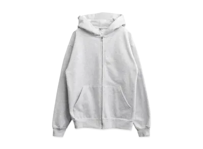 Los Angeles Apparel 14OZ Heavy Fleece Zip-Up Hoodie Made In USA "Ash"