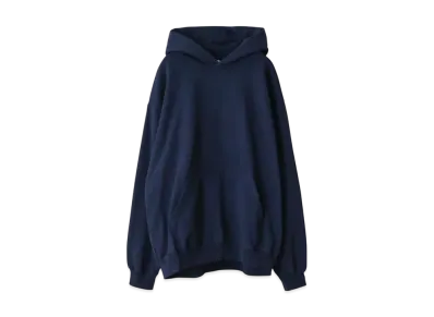 Los Angeles Apparel 14OZ Garment Dyed Heavy Fleece Hooded Pullover Sweatshirt Made In USA "Navy"